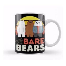 Humuts Porselen Beyaz We Bare Bears 06 Kupa Bardak