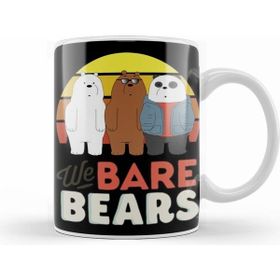 Humuts Porselen Beyaz We Bare Bears 06 Kupa Bardak