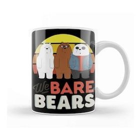 Humuts Porselen Beyaz We Bare Bears 06 Kupa Bardak