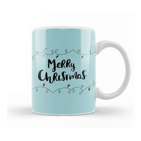 Humuts Porselen Beyaz Yılbaşı Yeni Yıl Konseptli Merry Christmas 016 Kupa Bardak