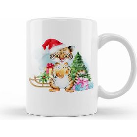 Humuts Porselen Beyaz Yılbaşı Yeni Yıl Konseptli New Year 012 Kupa Bardak