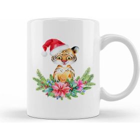 Humuts Porselen Beyaz Yılbaşı Yeni Yıl Konseptli New Year 013 Kupa Bardak