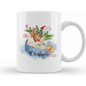 Humuts Porselen Beyaz Yılbaşı Yeni Yıl Konseptli New Year 03 Kupa Bardak