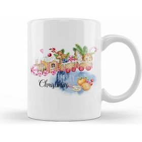 Humuts Porselen Beyaz Yılbaşı Yeni Yıl Konseptli New Year 04 Kupa Bardak