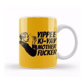 Humuts Porselen Beyaz Yippee Ki Yay Mother Fucker Quote 2022 Kupa Bardak