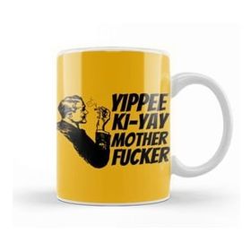 Humuts Porselen Beyaz Yippee Ki Yay Mother Fucker Quote 2022 Kupa Bardak