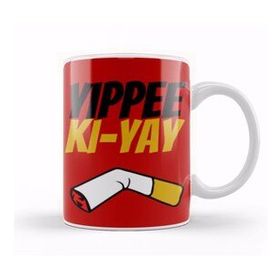 Humuts Porselen Beyaz Yippee Ki Yay Mother Fucker Quote Kupa Bardak