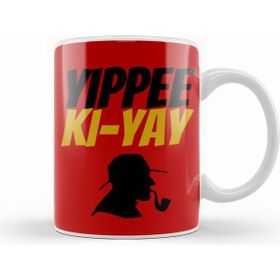 Humuts Porselen Beyaz Yippee Ki Yay Mother Fucker Quote Kupa Bardak