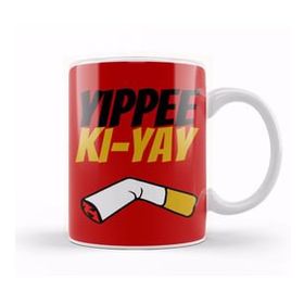 Humuts Porselen Beyaz Yippee Ki Yay Mother Fucker Quote Kupa Bardak