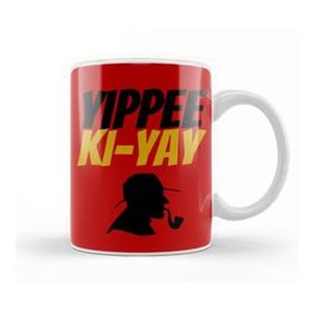 Humuts Porselen Beyaz Yippee Ki Yay Mother Fucker Quote Kupa Bardak