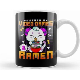 Humuts Powered By Video Games &amp; Ramen Anime Cat Gamer Kupa