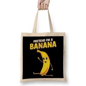 Humuts Pretend I M A Banana Gymnastics Pun Bez Kadın Günlük Çanta