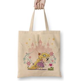 Humuts Princesas Cute - Rapunzel Bez Kadın Günlük Çanta