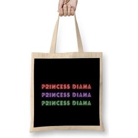 Humuts Princess Diana Quotes Art Gift -Uk Vintage Retro Style Bez Kadın Günlük Çanta