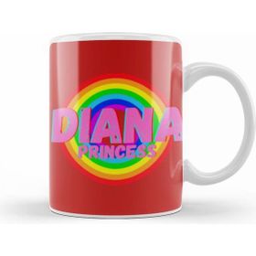 Humuts Princess Diana Quotes Art Gift Uk Vintage Retro Style Kupa Bardak