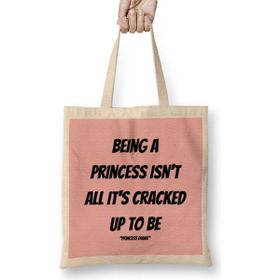 Humuts Princess Diana Quotes Art Giftuk Vintage Retro Style Bez Kadın Günlük Çanta