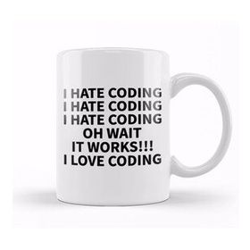 Humuts Programmer Coding Hate Love Humor Gift Kupa Bardak