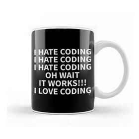 Humuts Programmer Coding Hate Love Humor Gift Kupa Bardak