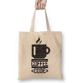 Humuts Programmer Coffee Code Bez Kadın Günlük Çanta