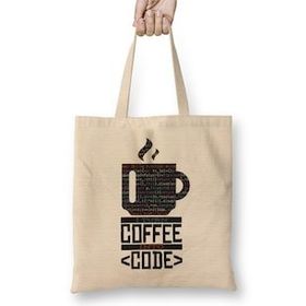 Humuts Programmer Coffee Code Bez Kadın Günlük Çanta