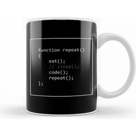 Humuts Programmer's Life Eat Sleep Code Repeat Kupa