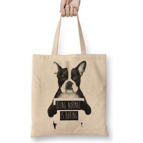 Humuts Protest Dog Pug Köpek Bez Kadın Günlük Çanta