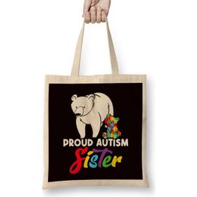 Humuts Proud Autism Sister Brother Son Daughter Autistic Puzzle Bez Kadın Günlük Çanta