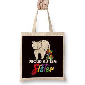 Humuts Proud Autism Sister Brother Son Daughter Autistic Puzzle Bez Kadın Günlük Çanta