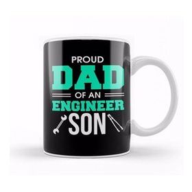 Humuts Proud Dad Of An Engineer Son Engineering Father Kupa Bardak
