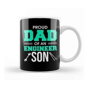 Humuts Proud Dad Of An Engineer Son Engineering Father Kupa Bardak