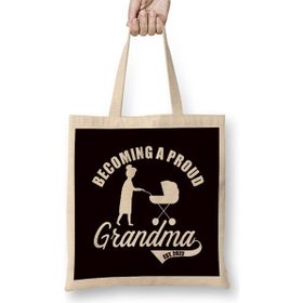 Humuts Proud Grandma 2022 Newborn Grandson Granddaughter Family Bez Kadın Günlük Çanta