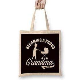 Humuts Proud Grandma 2022 Newborn Grandson Granddaughter Family Bez Kadın Günlük Çanta