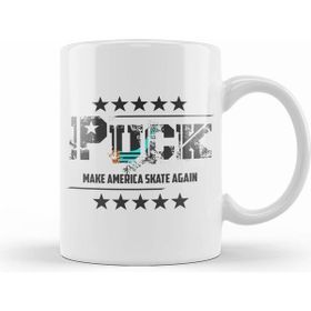 Humuts Puck Make America Skate Again Funny Hockey Player Kupa