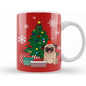 Humuts Pug Around The Christmas Tree Kupa