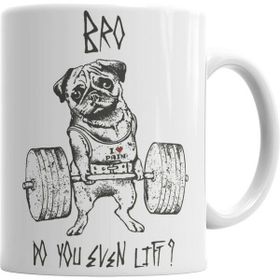 Humuts Pug Bodybuilder Köpek Kupa
