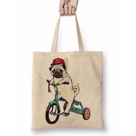 Humuts Pug Köpek 02 Bez Kadın Günlük Çanta