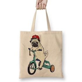 Humuts Pug Köpek 02 Bez Kadın Günlük Çanta