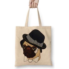 Humuts Pug Köpek 04 Bez Kadın Günlük Çanta