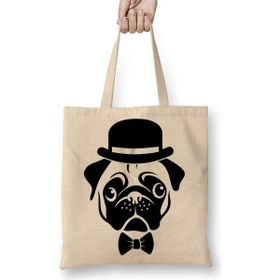 Humuts Pug Köpek 06 Bez Kadın Günlük Çanta
