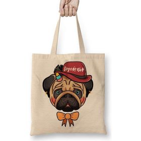 Humuts Pug Köpek Bez Kadın Günük Çanta