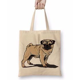 Humuts Pug Köpek Dog Pet Sevimli Cute Bez Kadın Günlük Çanta