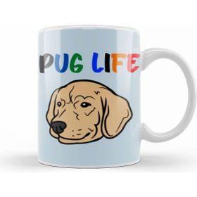 Humuts Pug Life Beyaz Kupa
