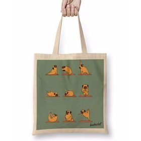 Humuts Pug Yoga Köpek Bez Çanta