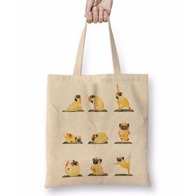 Humuts Pug Yoga Köpek Bez Çanta