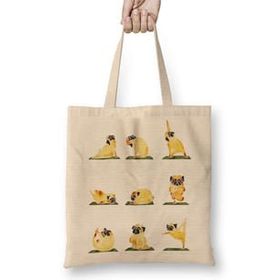 Humuts Pug Yoga Köpek Bez Çanta