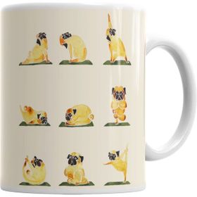 Humuts Pug Yoga Köpek Kupa