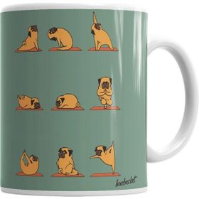Humuts Pug Yoga Köpek Kupa