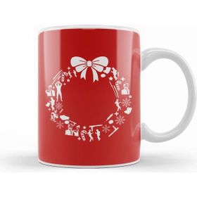 Humuts Pulp Fiction Christmas Wreath Pattern Kupa