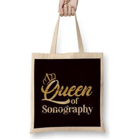 Humuts Queen Of Sonography Ultrasound Sonographer Echography Doctor Kadın Günlük Çanta