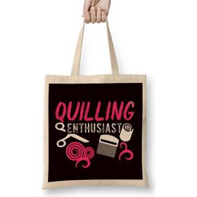 Humuts Quilling Enthusiast Paper Filigree Crafting Hobby Art Artist Bez Kadın Günlük Çanta